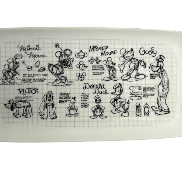Sketchbook Disney Mickey Minnie Mouse Serving Tray Goofy Pluto Donald Duck 13.5" - Picture 9 of 9